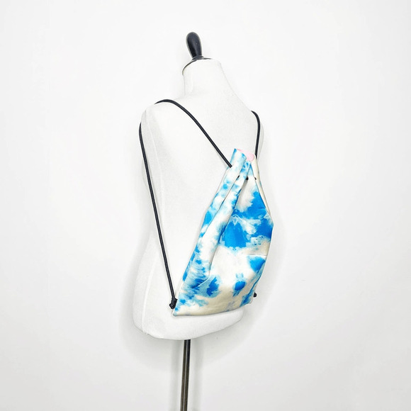 Triangl Swimwear Neoprene Tie Dye Pool Beach Bag Drawstring Pouch Backpack - Picture 1 of 4